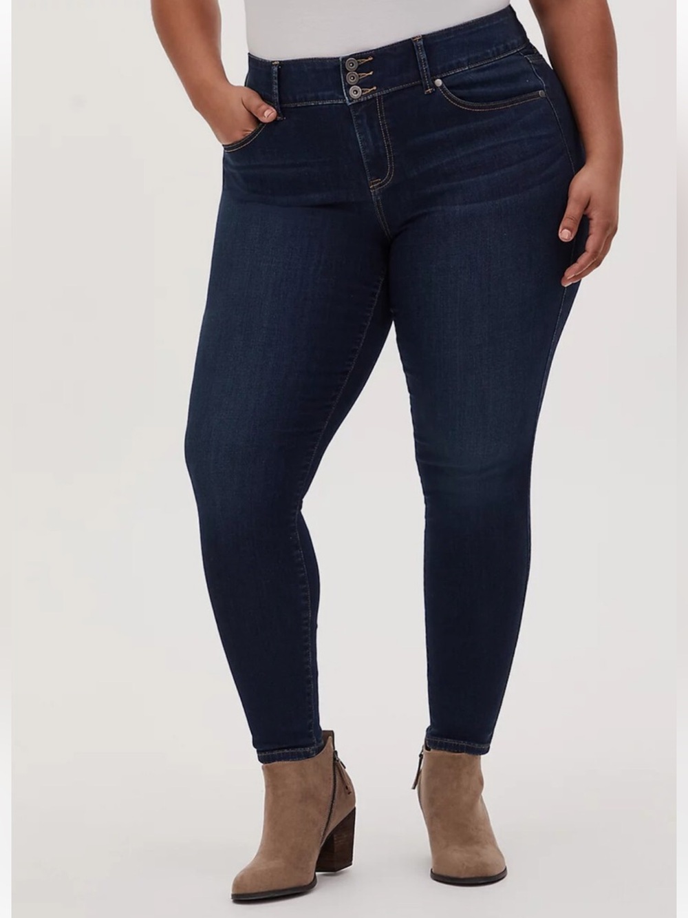 Torrid Dark Indigo High-Rise Skinny Jeggings